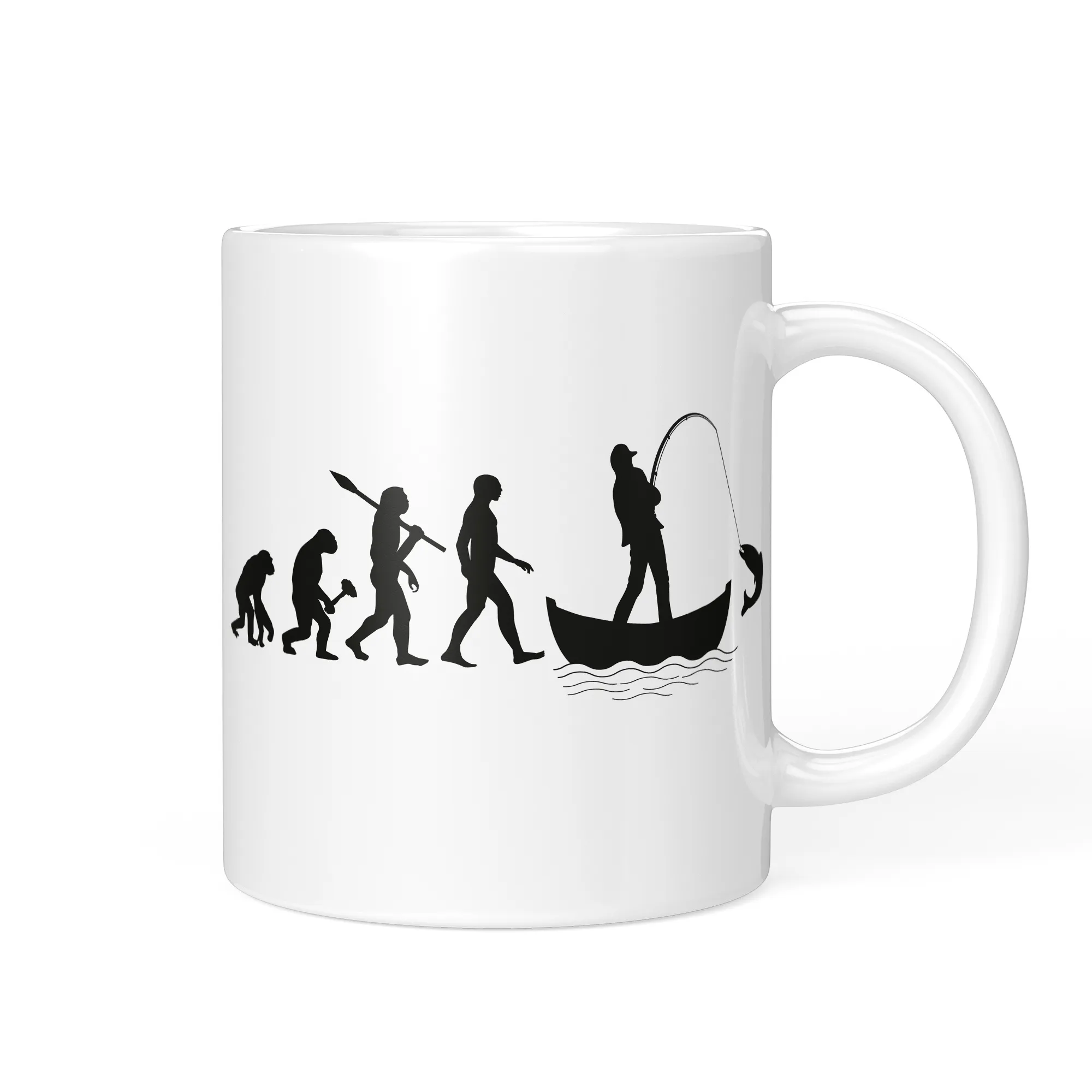 Klassische Angler Tasse – Evolution