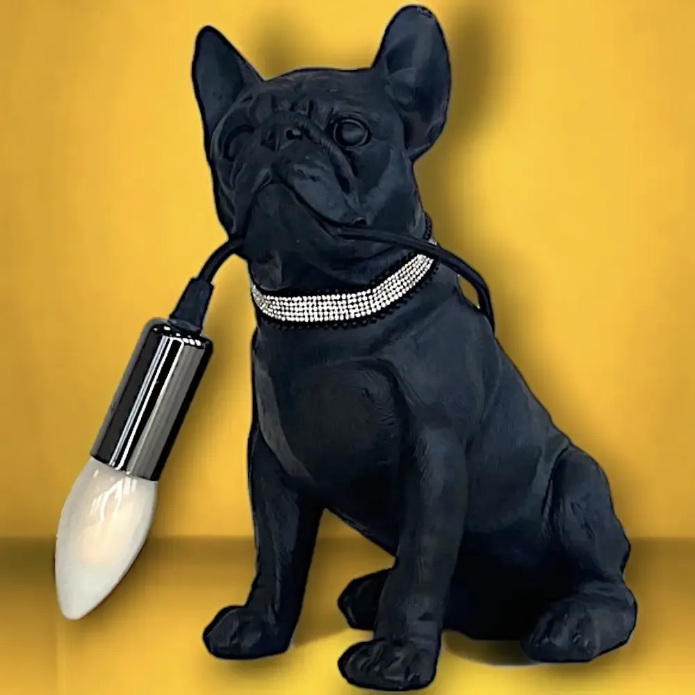 Tischlampe Bulldogge FRANCIS schwarz Werner Voß Höhe 29 cm – Bild 3