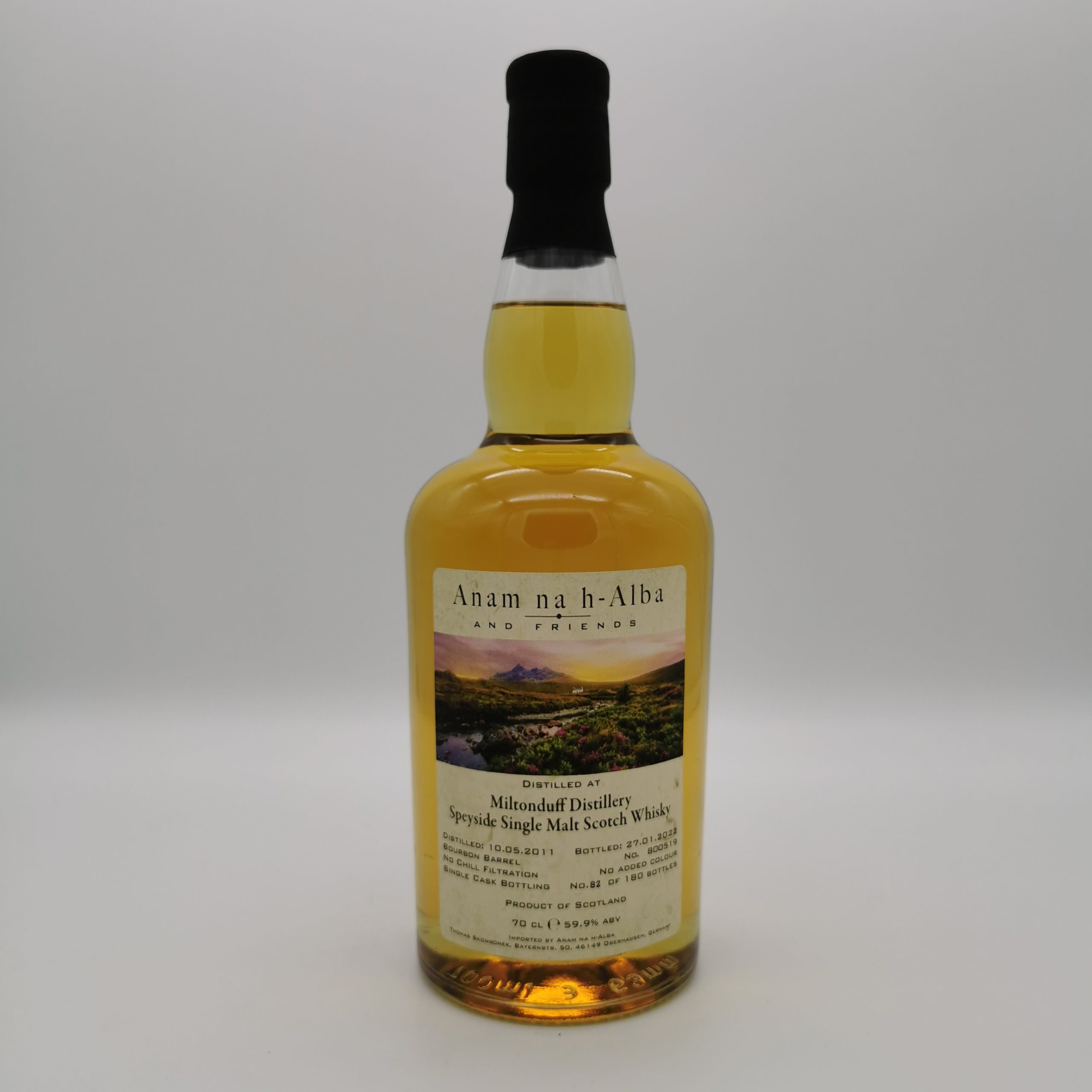 Miltonduff 10 Jahre 2011/2022 Bourbon Barrel #800519 -Anam na h-Alba- 59,9% 0,7L – Bild 2